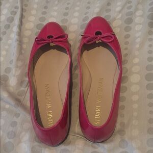 Stuart Weitzman Fuchsia Patent Leather Ballet Flats